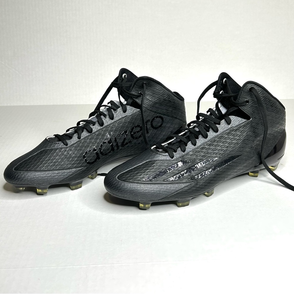 Adidas Adizero Black/Gray Football Cleats Size 12